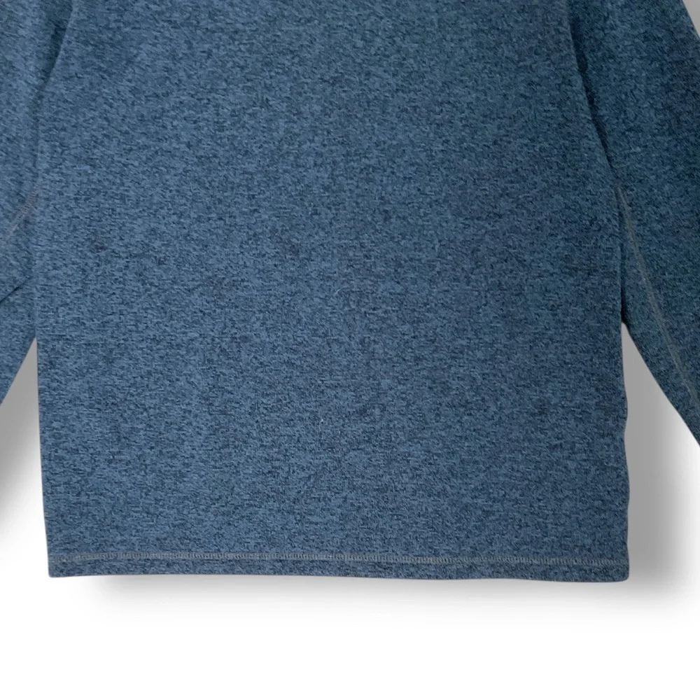 Eddie Bauer Men's Fleece Pullover Sz XL Half Zip Casual Blue